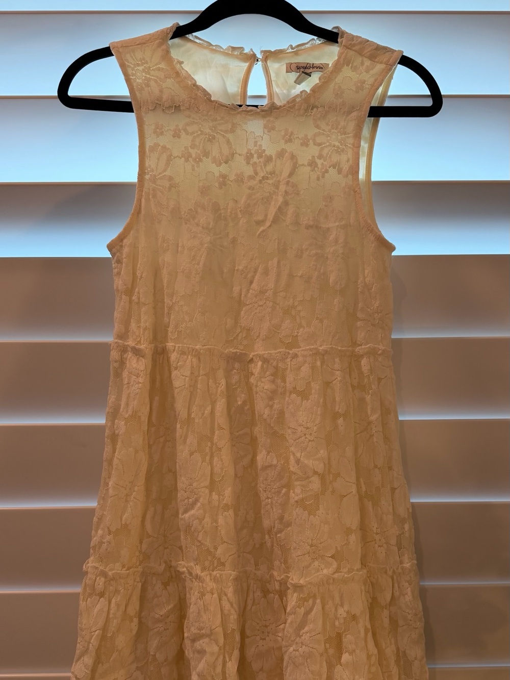 Women’s Lace Tiered Dress - Cream/ivory